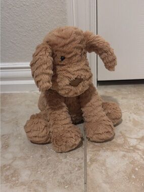 Jellycat Tan/Brown Plush Puppy Dog Toy